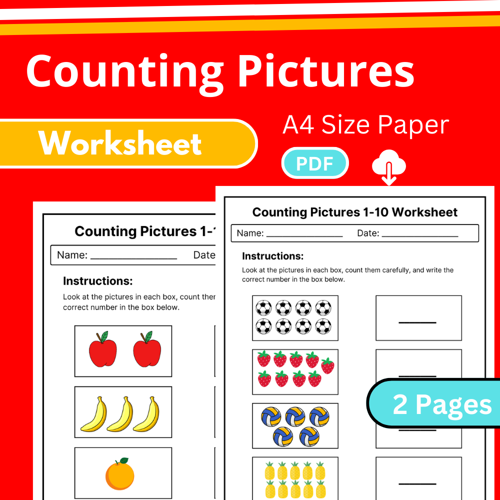 Counting Pictures Worksheet